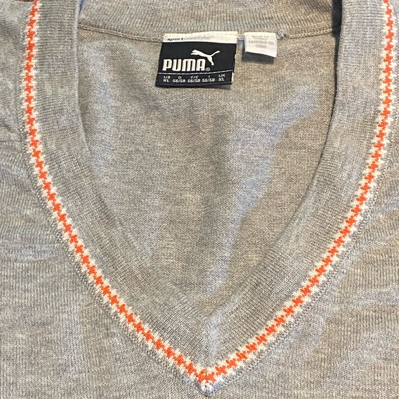 Puma Golf V Neck X Large Sweater - Picture 4 of 7